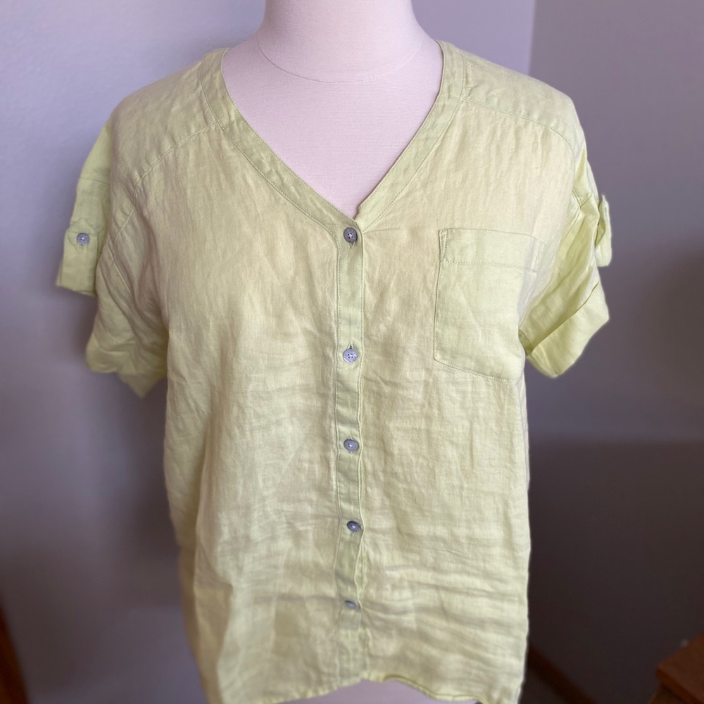 Soft linen top by J Jill